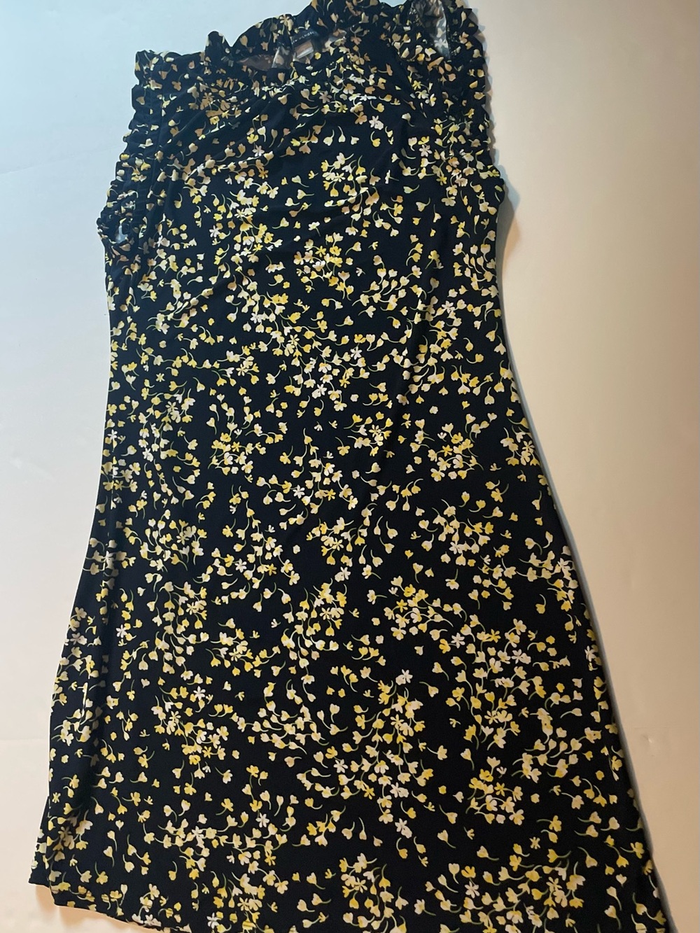 Tommy Hilfiger Navy Dress with Yellow & White Floral Print